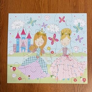 Pink and Blue Princess Castle Puzzle